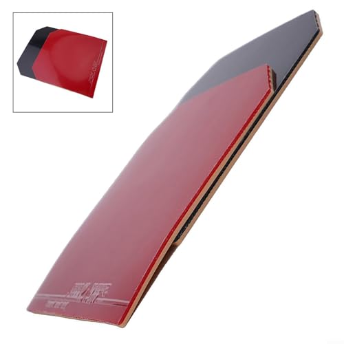 Table Tennis Rubber Set Black and Red 2.1mm Sponge Layer - Image 4