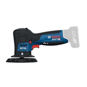 Bosch Professional 12V System Akku-Polierer GPX 12V-125 (inkl. Baretool mit montiertem 125 mm Klett-Stützteller, 125 mm Polier- und Scheuerschwamm)