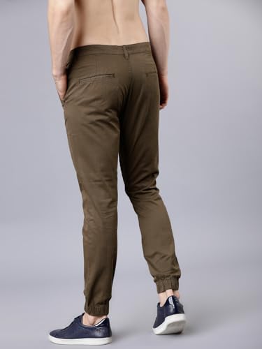 Image of Highlander Men's Tapered Fit Cargo Trousers| Stylish & Comfortable for Casual, Travel & Active Wear