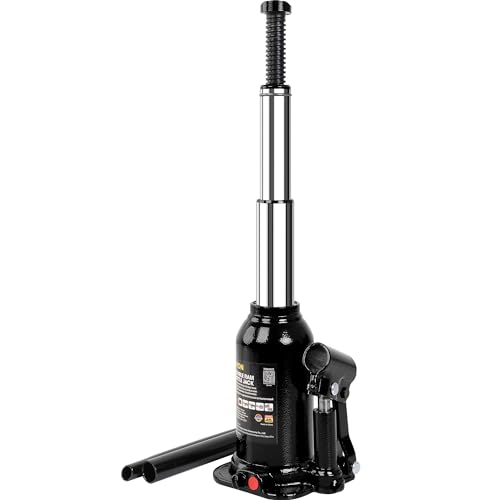 Image of Torin ATH80402XB-1 Double Ram Welded Bottle Jack for Car Auto Repair and House Lift, 4 Ton (8,000 LBs) Capacity