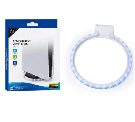 New World Vertical LED Light Base Stand for PS5,for PS5 Base Light PS5 Accessories RGB Light with 7 Colors for PlayStation 5 Digital & Disc Edition Console Vertical or Horizontal Stand-image-19