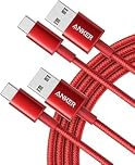 Anker USB C Charger Cable, 2-Pack 10 ft (3 m) USB to USB C, USB A to USB C Braided Phone Charger Cable for iPhone 17/16/15, iPad Pro, Samsung Galaxy, and More(Red