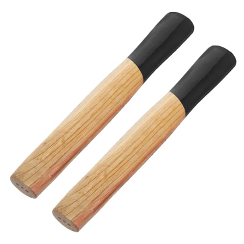 HOLIDYOYO Manche de Marteau en Bois 800G Lot de 2 Poignées de Rechange pour Marteau Accessoire Réparation Solide Poignée de Remplacement pour Outils à Main Industriels Usage