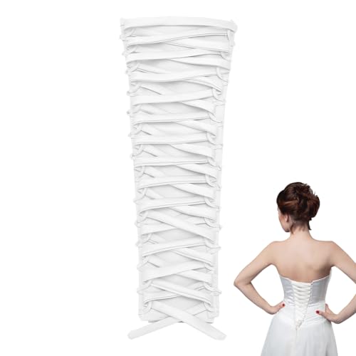 NBEADS Korsett Kit Kleid Reißverschluss Ersatz, Korsett-Rückenset Aus Satin Mit Verstellbarer Passform Korsett-Rückenset Mit Schnürung Aus...