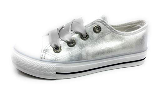 Bubble bobble Lonas NIñA Metalizadas Cordon - Niñas Color Plata Talla 33