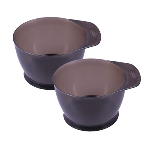 POPETPOP 2piezas Cuencos Para Mezclar Tinte De Pelo Antideslizantes Con Medidor Interior Para Salón y Uso Doméstico Bol Reutilizable Para Baño De Aceite y Tratamientos Capilares