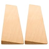 UPKOCH 2Pcs Wooden Threshold Ramp for Wheelchairs and Robot Vacuum Cleaner, 50X5X1Cm Slope Pad for Doorsteps and Curb Transition, Portable Non-Slip Ramp for Home and Office Access