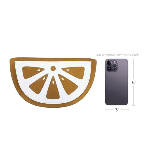 Lemon-Shaped Shoulder Bag with Adjustable Strap, Messenger Bag, Vintage Purse, Full Grain Leather, Handmade, Old Tobacco 6