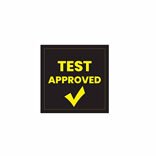 Image of CVANU 500pcs Test Approved Mini Sticker in Black Color Square Shape (20 X 20mm) cv10