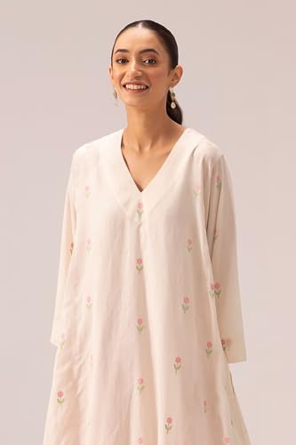 Image of ANNI DESIGNER Viscose Blend Kurta for Women | Kurti Set Woman | Kurta with Palazzo | A Line Printed Co Ord Outfit | Cord Ethnic Suit | Indian Office Party Traditional Clothing Fashion Premium Look