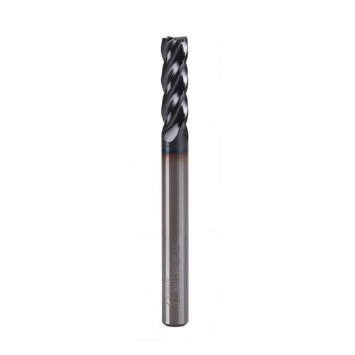 Image of 4 Flute Square Carbide End Mill,AlTiN Coating for Hardened Steel, Cast Iron and Stainless Steel-3 /16 inch Cutting Diameter, 5 /8 inch Flute Length, 2 inch Overall Length