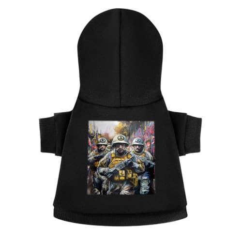 バンクシー Banksy 犬服 犬の服 ペット服 ペットウェア 犬猫洋服 秋冬 ドッグウェア フード付き パーカー おしゃれ かわいい 柔らか 一体型 お出掛け用 お散歩 脱毛保護 スポーツ服 快適 仮装 通気 人気 部屋着 犬用 猫 小型犬 中型犬用 X