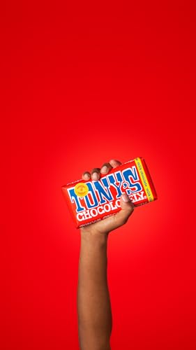 Tony's Chocolonely - Chocolate Bar Milk - 1 x 180 gram - 32% Cacoa - Milkchocolate Bar - Vegetarian - Belgian Fairtrade Chocolate (Pack of 2)