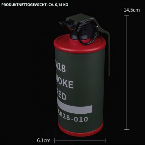 Gunyoo Airsoft Granate Spielzeug Modell Plastikgranaten Spielzeug CS Airsoft Tactical Gear Zubehör für Cosplay Film Requisiten Outdoor (Rot&Grün)