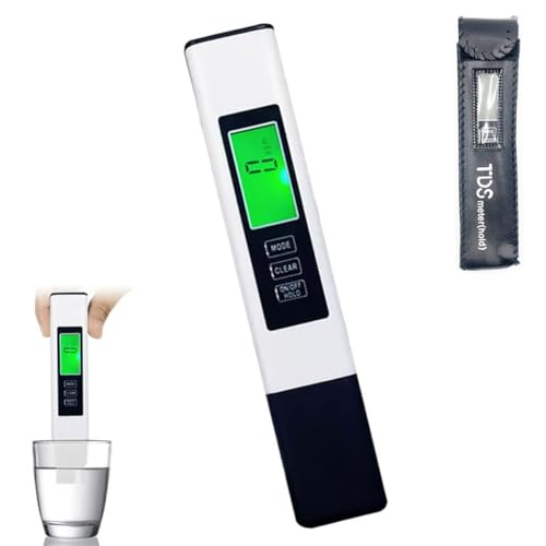 All-New 4 in 1 Tds Meter Digital Water Tester- Accurate and Reliable Dirty Chop Water Tester, Ds Ec Temp Meter, Used for Ro/Di Systems (White)