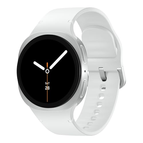 Samsung Galaxy Watch8 (40mm, Bluetooth, Silver) with 3nm Processor | Dual GPS | Sapphire Glass & Armor Aluminum | 5ATM & IP68 | BP, ECG, IHRN & Vascular Load Monitoring | Anti-oxidant Index view 1