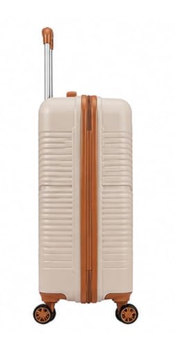 Image of Safari Carter Hard-Sided Polypropylene Luggage Trolley Bag, 3 Years Warranty (Luxury Beige, Medium (67cm))