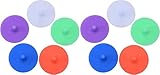 BestAlice 10 Pack Silicone Fermenting Lids, Waterless Airlock Fermentation Lids Suitable For 70MM...