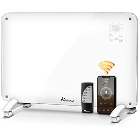 TRESKO Glaskonvektor Glasheizung 2000W APP WiFi Cover