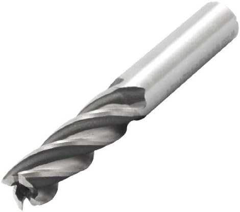 uxcell 1/2 inches x 1/2 inches 4 Flute Straight Shank HSS Spiral End Mill Milling Cutter