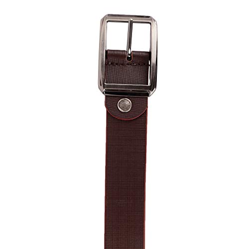 Image of Men's Genuine Leather Brown Formal Belt .100% Pure Genuine Leather Guaranteed. Designer Belt for Men.