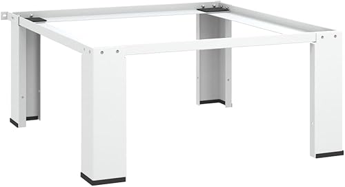 vidaXL Pedestal de lavadora, soporte para lavadora y secadora, elevador de lavadora, pedestal de lavandería para todas las lavadoras estándar, color