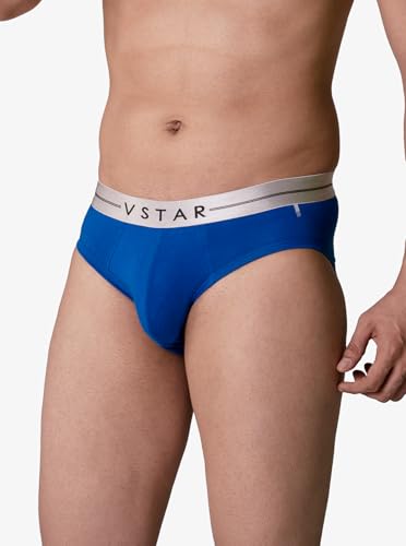 Image of VSTAR SG 04 Men's Cotton Elastane Brief with Metallic Waistband