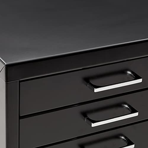 Safco Products Flat File For 42" W X 30" D Documents, 5-Drawer (Additional Options Sold Separately), Black #TOP3