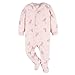 Gerber Baby Girls' Toddler Loose Fit Fleece Footed Pajamas 3-Pack, Pink Deer, 18 Months