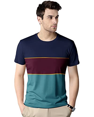 T-shirt uni à coupe droite pour homme en taille M coloris multicolore