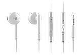 Gestiona llamadas y musica Huawei BXHUAM116 - Auriculares estereo (con microfono, 3.5 mm), color blanco