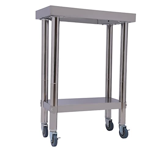 Table de cuisine inox durable de 85cm pour restaurant