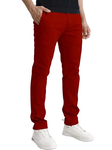 Image of Match Men's Regular Fit Comfort Stretch Casual Chino Pants