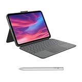 Logitech Combo Touch Keyboard Case for iPad (10th gen & A16) with Detachable Keyboard and Logitech Crayon (USB-C) Digital Pencil for All iPads (2018 Releases and Later)