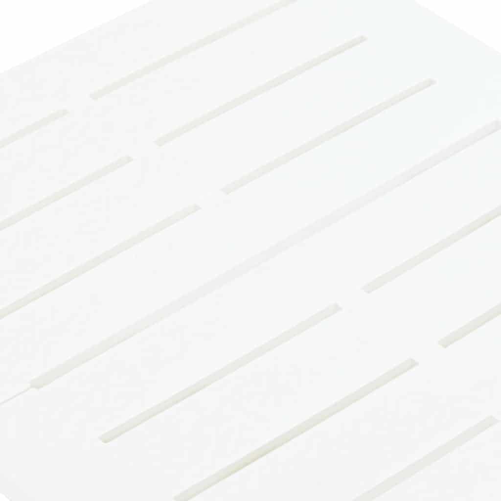 White Plastic Garden Table Small Foldable Bistro Table Lightweight Outdoor Patio Table for Dining and Entertaining in Garden or Terrace Spaces