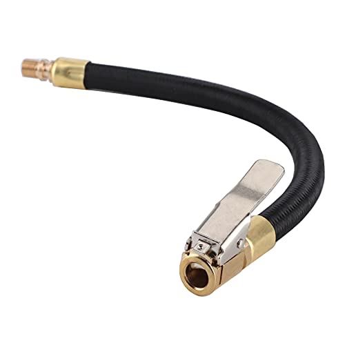 Extension de Tuyau de Gonflage de Pneu Buse Autobloquante, Tube D'extension de Tuyau de Gonflage de Pneu Pompe de Pneu Adaptateur de Mandrin de Gonflage Rapide pour Voiture Moto Vélo avec Valve Améric Cover