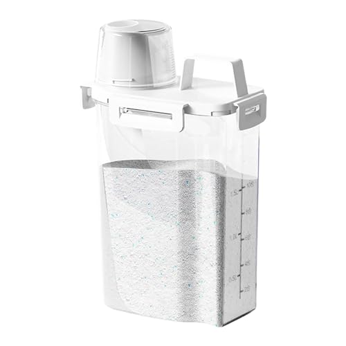 GmeDhc 1 Pieza 2500 ML Dosificador Detergente Lavadora, Dispensador de Detergente Hermético con Vaso Medidor, Dispensadores de Detergente, Transparente GmeDhc 1 Pieza 2500 ML Dosificador Detergente Lavadora, Dispensador de Detergente Hermético con Vaso Medidor, Dispensadores de Detergente, Transparente