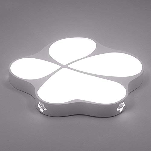 Luminaire de plafond extérieur et salon GZZ Deng plafonnier LED floral blanc 48W