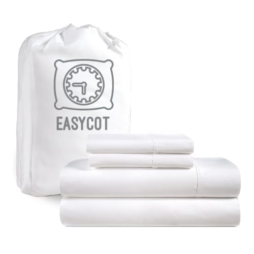 Juego de ropa de cama de 4 piezas con bolsillos profundos de 12 pulgadas, 1 sábana bajera, 1 sábana encimera y 2 fundas de almohada, de fácil cuidado, algodón egipcio suave y sedoso de 800 hilos