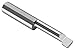 Micro 100, BBL-3203000G, Left Hand Cutting Radius Boring Tool, TiN Coated, 0.320" Minimum Bore Diameter, 3.000" Maximum Bore Depth, 0.080" Projection, 0.005" Tool Radius, 3/8" Shank Diameter, 4" Overall Length, Solid Carbide Tool Coated