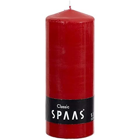 Bougie Pilier Spaas 80/200 mm Rouge Cover