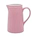GreenGate Brocca in Porcellana Alice Jug caraffa Dusty Rose Rosa 1L H 17.6 cm