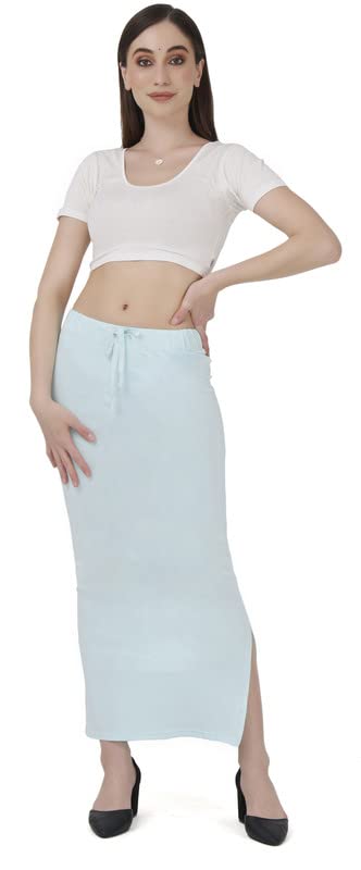 Image of Lycra Blend Cotton Saree Shapewear Petticoat for Women and Girls, Skirts Shapewear Dress for Saree