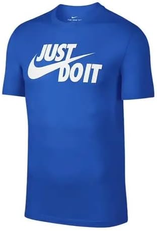 Nike Boys NSW Tee Just Do It Hybrid (6, Game Royal)