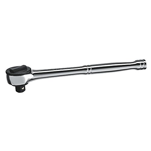 Powerbuilt 1/2" Drive Spin Disc Ratchet, 42-Tooth Gear, Chrome Vanadium Steel, Mirror-Polished Finish, Spiral Handle – 642505 by Powerbuilt - Used condition - US$10.96