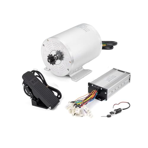 Elektromotor 48V 2000W Hocngeschwindigkeits-Narbuirstenlosem 33A Controller und Pedaltenmotor miteschleunigerfur Elektroroller E-Fahrradmotor Go Kart Umrüstsatz