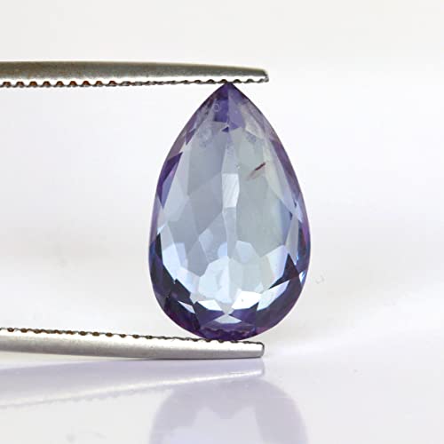 Real-Gems AXO-954 Loose Gemstones Color-Change Alexandrite 6.00 Carat Pear Cut Loose Gemstone thumb #3