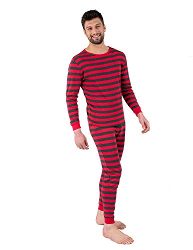 Leveret Men's Striped 2-Piece Cotton Pajama Set