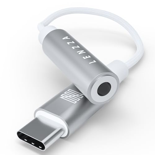 LENZZA (�����c�@)�y�n�C���]�����Ή��z USB-C - 3.5mm �I�[�f�B�I�A�_�v�^�[ �P�[�u�� ���ϋv Type-C �ϊ� �C���z���W���b�N | MacBook Air | iPhone 17 16 15 | iPad Pro | Androi