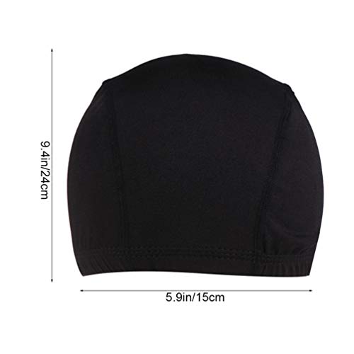 FRCOLOR 4Pcs Peruca Tampas Spandex Poliéster Dome Caps Chapéus para Fazer Perucas Hairnets Stretchab